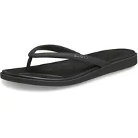 Crocs Miami Matte Round Toe Flip Flip-Flops für Damen, Schwarz, 34 EU