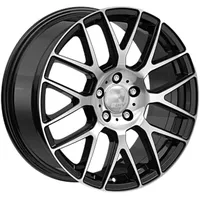 2DRV WH26 Schwarz Hochglanzpoliert Alufelge 17 Zoll ET35 5x120 ML72,6