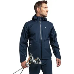 Schöffel Sommer Trekking-Wanderjacke 3-Lagen Ryten (hohe Multi-Funktionalität, wasser- und winddicht) dunkelblau Herren