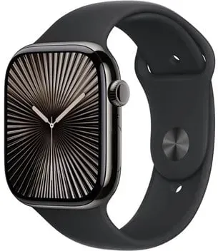 Watch Series 10 GPS + Cellular 46mm - Slate Titanium Case with Black Sport Band - M/L