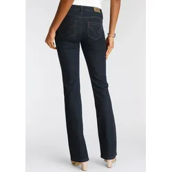 Bootcut-Jeans »Shaping«, bootcut, Kontrastnähte, Used-Look-Waschung, niedrige Leibhöhe, Gr. 48 - N-Gr, rinsed, , 189062-48 N-Gr
