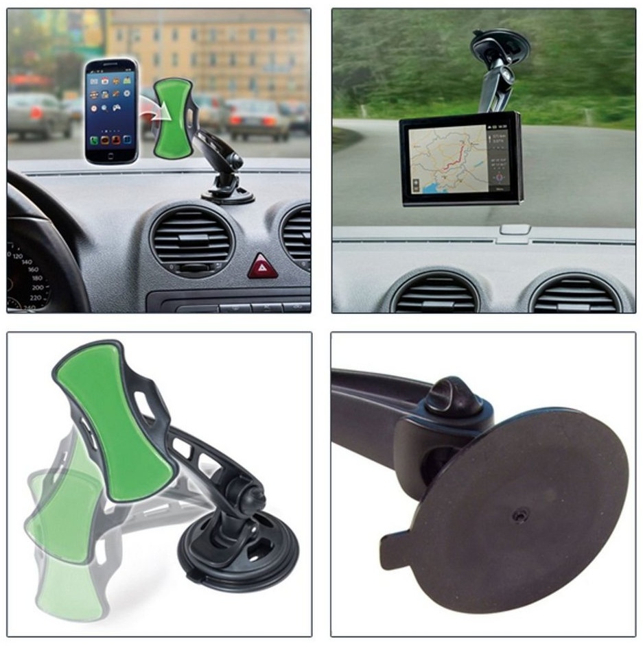 BURI Auto-Handyhalterung 360° Smartphonehalter Handy Smartphone Navi Halter Handy-Halterung
