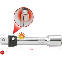 KS TOOLS 919.3801, Einzelner Artikel, Verlängerungsstange, Chrom-Vanadium-Stahl,