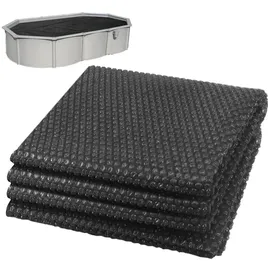 VOUNOT Pool Solarabdeckplane Rechteckig schwarz 700x400 cm