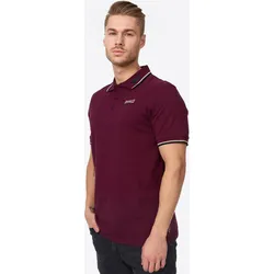 LONSDALE Herren Poloshirt schmale Passform LION ROT S