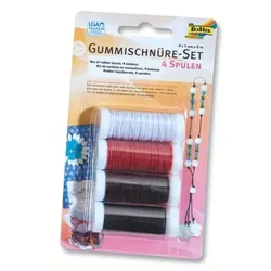 Gummischnur 5m farbig sortiert 4 Stück