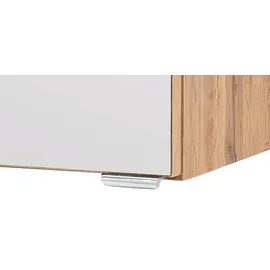 WELLTIME Badezimmer-Set WELLTIME "Kaunas", braun (wotaneiche), B:120cm H:200cm T:49cm, Kastenmöbel-Sets, Breite 120 cm, Soft Close Funktion