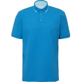 s.Oliver Sportives Piqué-Poloshirt mit Kontrast-Details - türkis - S