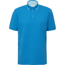 s.Oliver Sportives Piqué-Poloshirt mit Kontrast-Details - türkis - S