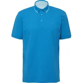 s.Oliver Sportives Piqué-Poloshirt mit Kontrast-Details - türkis - S