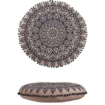 Marrakesch Orient & Mediterran Interior Aziza Bodenkissen 60 x 60 cm Schwarz
