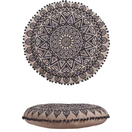 Marrakesch Orient & Mediterran Interior Aziza Bodenkissen 60 x 60 cm Schwarz