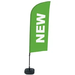 SHOWDOWN Displays Showdown Beachflag - Komplett-Set - Englisch - Grün/Schwarz