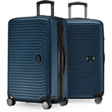 Hauptstadtkoffer - Mitte - 2er Kofferset Trolley-Set, Rollkoffer mit Dehnfalte 65cm, ABS, TSA, Dunkelblau