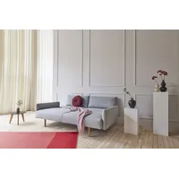 3-Sitzer INNOVATION LIVING TM "Frode Schlafsofa, Design triff hohen Sitz- und Liegekomfort" Sofas Gr. B/H/T: 215cm x 83cm x 105cm, grau Gepolsterte Armlehne; Taschenfederkernmatratze für hohen Schlafkomfort