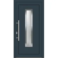 Kunststoff Haustür nach Maß "VICTORIA" 70 mm Anthrazit RAL 7016 innen öffnend DIN links