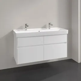 Villeroy & Boch Collaro Waschbeckenunterschrank 116 x 55 cm Glossy White