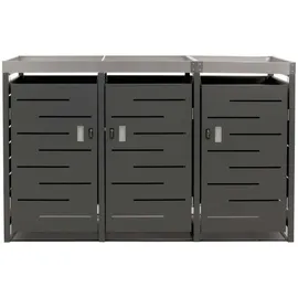 MCW Mülltonnenverkleidung H40 125 x 198 x 84 cm anthrazit