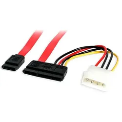 StarTech.com 45cm SATA Daten- und Stromkabel mit LP4 Molex - SATA-Kabel - Serial