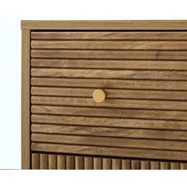 CaliCosy Kommode mit 3 Schubladen 80 x 75 x 40 cm Braun