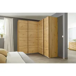 Rauch Quadra braun Eiche artisan), B:181cm H:229cm T:187cm, Holzwerkstoff, Schränke, Schwebetürenschrank, Eckschrank inkl. Türendämpfer
