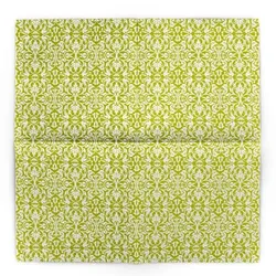 Sovie HOME Serviette Livia-Ornamentik in Grün aus Linclass® Airlaid 40 x 40 cm, 12 Stück - Ornamente Orientalisch