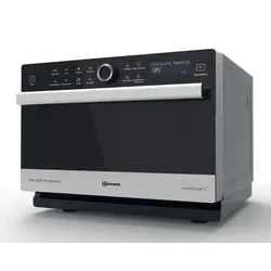 Freistehende Mikrowelle 1000 W Größe: groß 7 Stufen Dampfgaren Grill (Schwarz, Grau) MW3391SX 