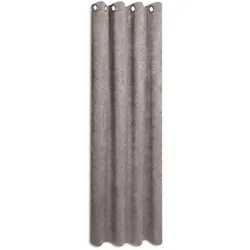 Vorhang GERSTER "Urban" Gr. 1, grau (hellgrau), B:140cm H:235cm, Chenille, Polyester, Gardinen, HxB: 235x140, Hochwertiger Ösenschal aus Chenille