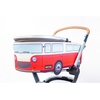 Kinderwagenhülle Knopfbande Vintage Bus, Mehrfarbig, Rot, Textil, 80x40x30 cm, Kinderwagen, Kinderwagenzubehör, Sonstiges Kinderwagenzubehör