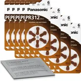 Panasonic Hörgerätebatterien PR 312 6 St.
