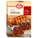 RUF Hefeteig mit Trockenbackhefe, schnelle Backmischung, Erfolgsrezept für Hefezöpfe, Hefeteig, Pflaumenkuchen, Pizzateig, Brot & Brötchen