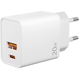 YHEMI 20W USB C Charger, YHEMI Wall Charger USB A&USB C 20W Dual Port with Power Delivery and Quick Charge 3.0 Compatible with iPhone/Pad/MacBook, Google Pixel 6 Pro, Galaxy, Huawei, Xiaomi and More, MD101