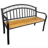 Akord Gartenbank arum lackiertes Holz, Holz Optik, Rechteckig, 127x84x58 cm,