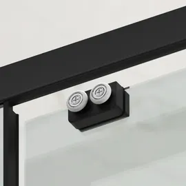 Swiss Aqua Technologies SAT TEX Rechteckige Duschkabine mit Schiebetür rechts 120 x 195 cm schwarz/matt SIKOTEXDBB120S80