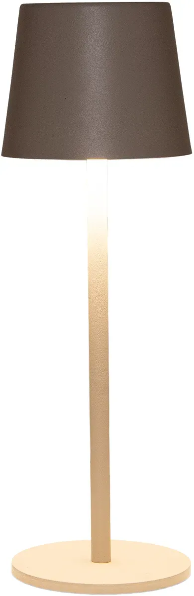 LED Lampe 9x26,5cm Touch mit USB Anschluß wiederaufladbar  - sand