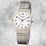 Regent Herrenuhr silber gold Elegant Quarz Analoguhr URF877