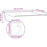 vidaXL Markise 350 x 250 cm mehrfarbig