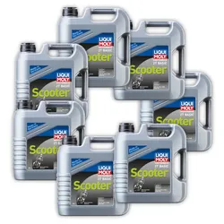 7x 4L LIQUI MOLY 1237 Motorbike 2T Basic Scooter Street Motoröl Motor Öl Roller