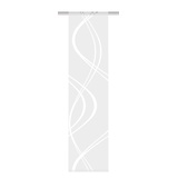 Home Fashion TIBERIO Schiebewand, Stoff, Weiß, 245 x 60 cm