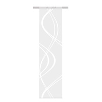 Home Fashion TIBERIO Schiebewand, Stoff, Weiß, 245 x 60 cm