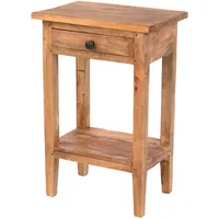 DESIGN DELIGHTS Telefontisch Hellbraun, Holz, 34x52x24 cm, Wohnzimmer, Wohnzimmertische,