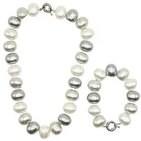 COLLEZIONE ALESSANDRO Schmuckset Annabella grau