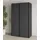 otto home Kleiderschrank OTTO HOME "Eastvale, 120x64x210cm, ideal für kleine Räume oder Nischen", grau (graphit), B:120cm H:210cm T:64cm, Dekorfolie, FSC-zertifizierter Holzwerkstoff, Metall, Schränke, Kleiderschrank, Schrank mit Schwebetüren, FSC-zertifiziert,
