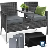 Kesser Gartenbank 133 x 55 x 84 cm Schwarz