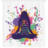 ABAKUHAUS Duschvorhang 175 x 200 cm dunkel violett