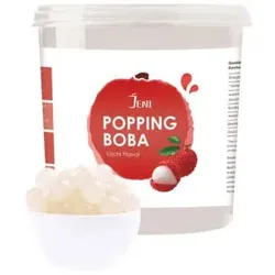 JENI Popping Boba Litchi Flavor 3.4kg (Commercial packaging) Popping Boba Litchi Flavor 3.4 kg (Commercial packaging)