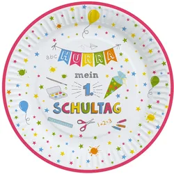 Pappteller-Set HURRA SCHULE