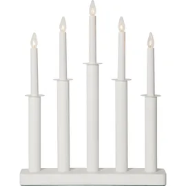 Star Trading LED-Kerze Plate 1 St. weiß