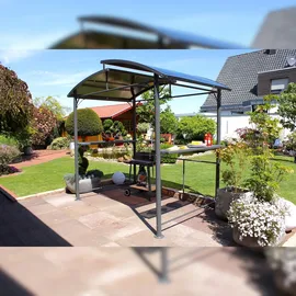 LECO Metallpavillon 2,45 x 1,5 m grau 13880999