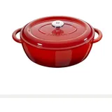 Zwilling Cocotte Gusseisen Bräter 29cm oval Rot Neu OVP - 29 cm X 16 cm X 35,5 cm
